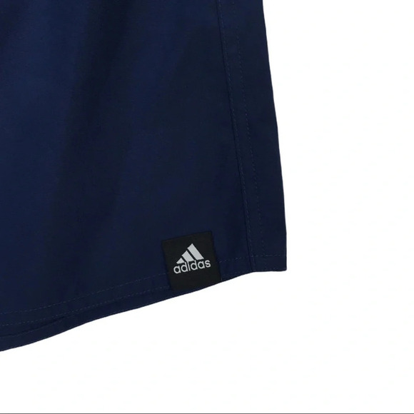 BY171 Adidas Lined Nylon Athletic Swim Trunks L - Picture 3 of 5